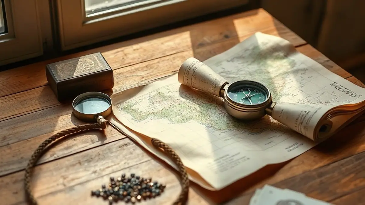 compass and a folded paper map on a weathered table — illustration for Fear of Making the Wrong Decision