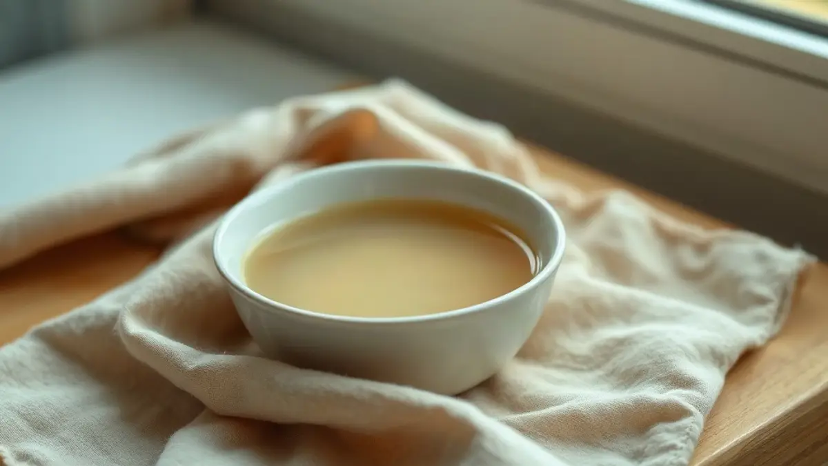 cupped ceramic bowl holding warm water — illustration for How to Stop Beating Yourself Up Over Mistakes