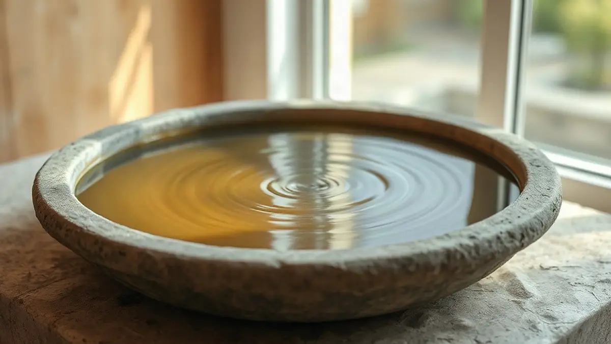 ripples spreading across still water in a stone basin — illustration for Emotional Triggers