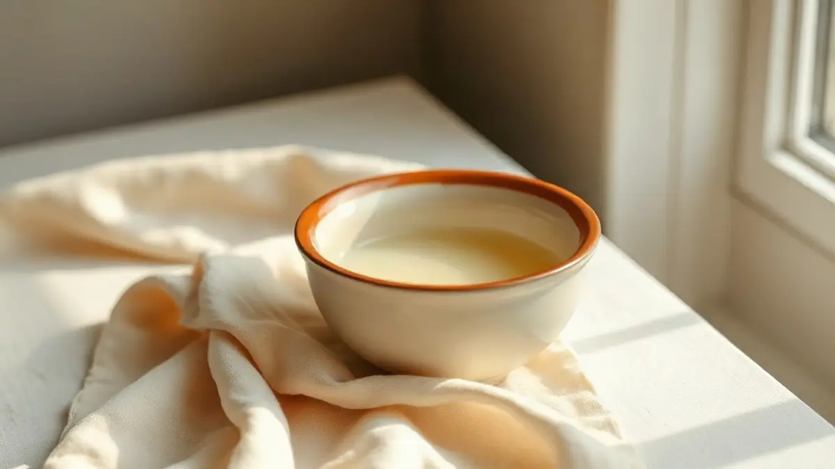 cupped ceramic bowl holding warm water — illustration for Why Am I So Hard on Myself